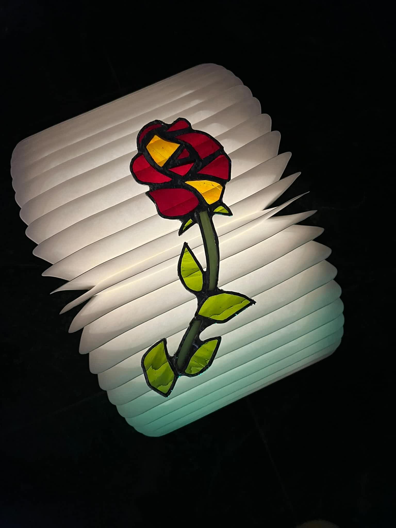 Stained Glass Rose