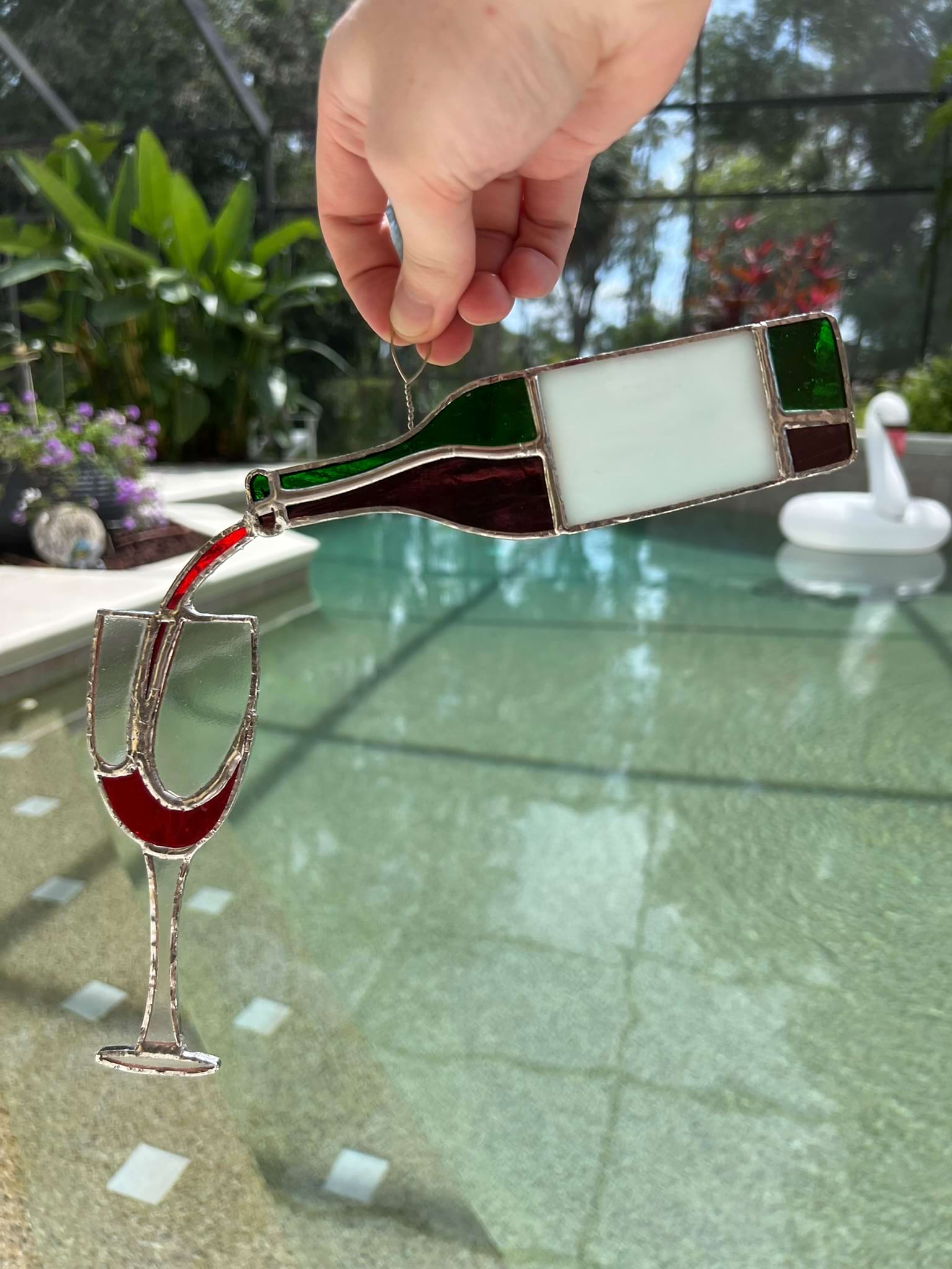 Stained Glass Red Wine